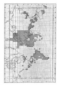 Покрытие земного шара международной миллионной картой к 1938 г.